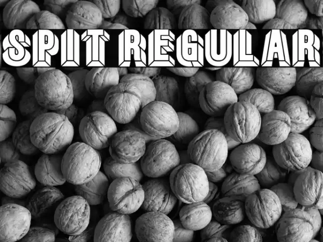 Spit Regular Font examples