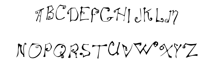 SpitCurl Font LOWERCASE