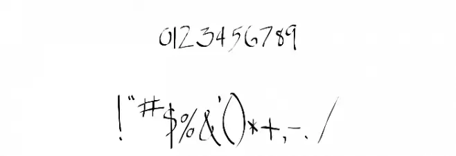 Spitter Font OTHER CHARS