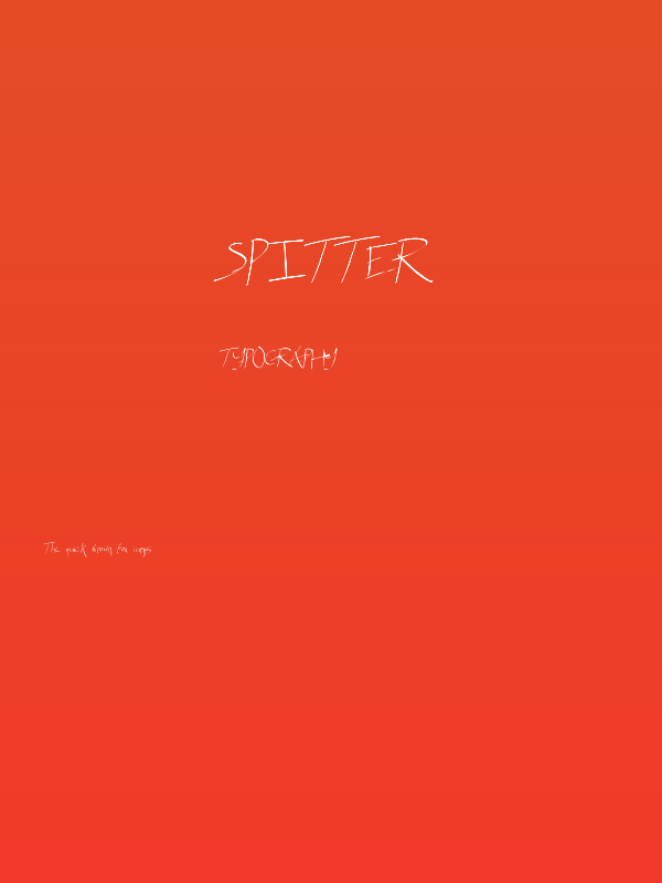 Spitter Poster
