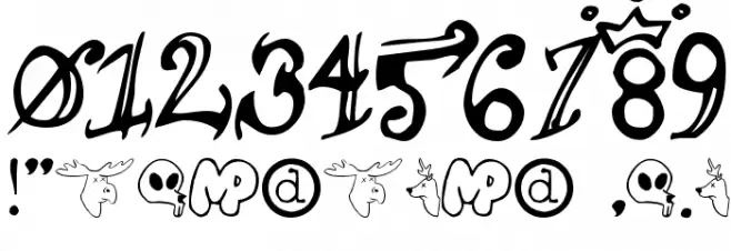 Spittoon  taxidermist jr. Font OTHER CHARS