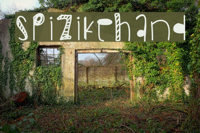SpizikeHand Font examples