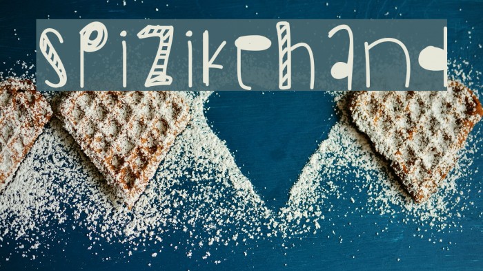 SpizikeHand Font examples