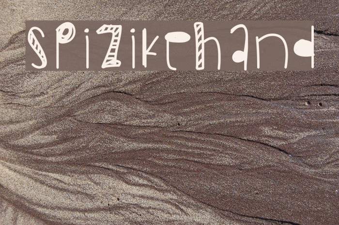 SpizikeHand Font examples