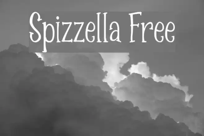Spizzella Free Font examples