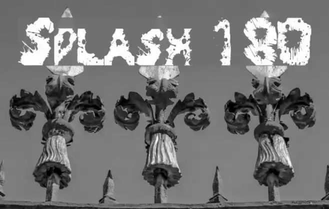 Splash 180 Schriftart examples