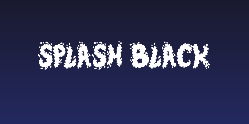 Splash Black Social Header