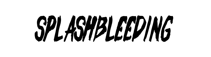 Splash Bleeding  नि: शुल्क फ़ॉन्ट्स डाउनलोड