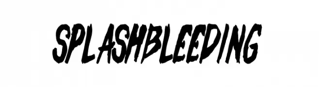 Splash Bleeding  フリーフォントのダウンロード