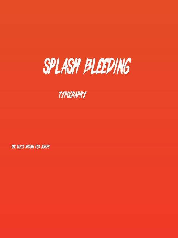 Splash Bleeding Poster