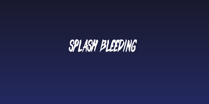Splash Bleeding Social Header