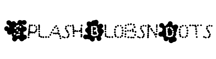 SplashBlobsnDots Font