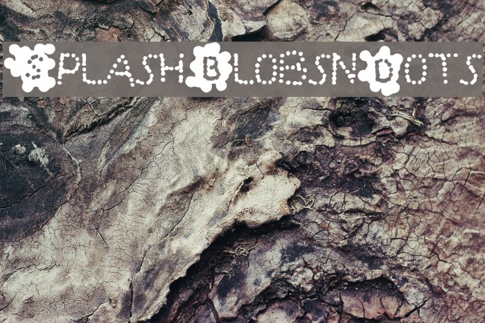 SplashBlobsnDots Font examples