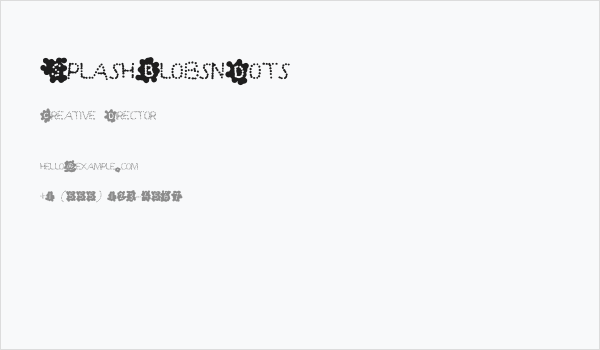 SplashBlobsnDots Business Card