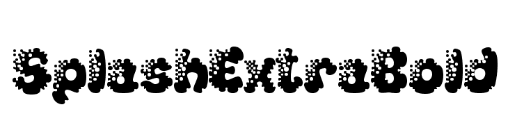 SplashExtraBold  Frei Schriftart Herunterladen