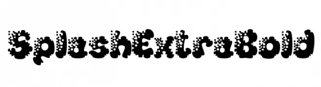 SplashExtraBold  नि: शुल्क फ़ॉन्ट्स डाउनलोड
