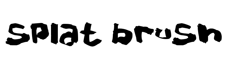 Splat Brush  baixar fontes gratis