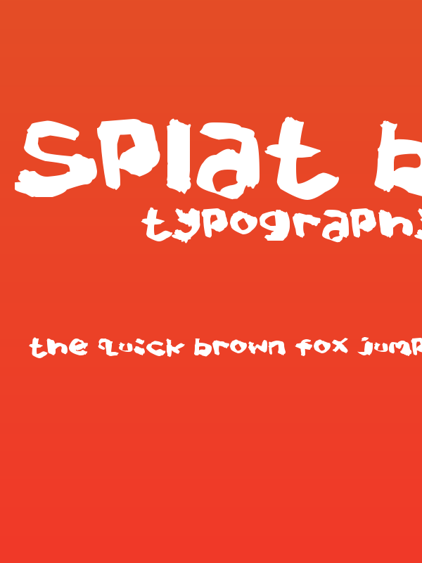 Splat Brush Poster