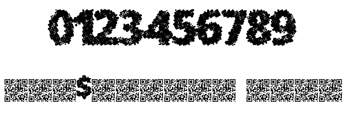 SplatMatrix Font OTHER CHARS