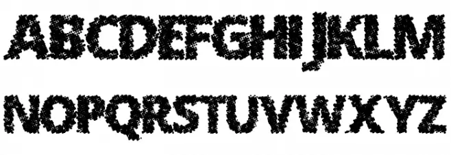 SplatMatrix Schriftart Groß