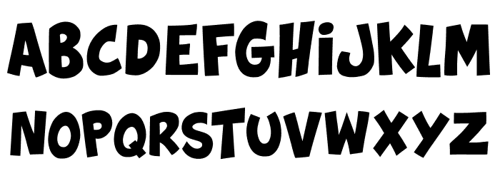 Splatch Font LOWERCASE
