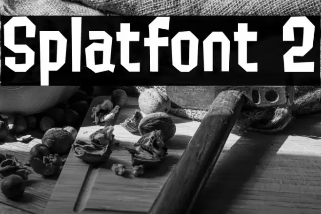 Splatfont 2 Font examples