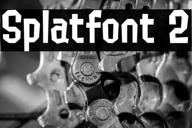Splatfont 2 Font examples