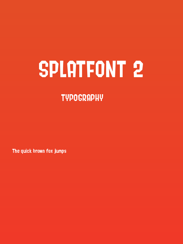 Splatfont 2 Poster