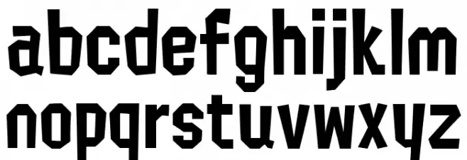 Splatfont 2 Schriftart Kleinbuchstaben
