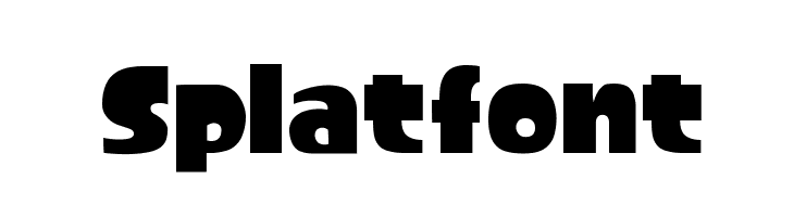 Splatfont Font Ffonts Net