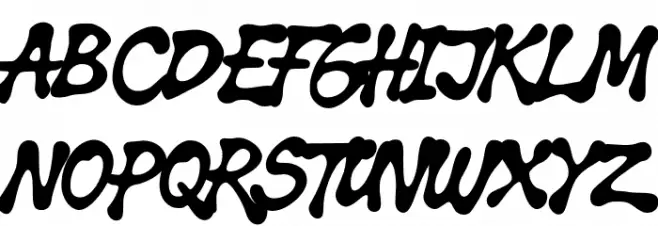 Splatink PERSONAL USE Regular Font UPPERCASE