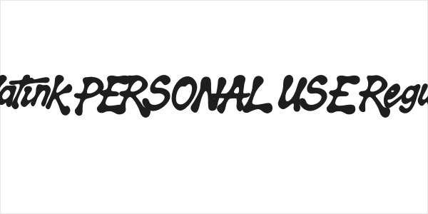 Splatink PERSONAL USE Regular Logo