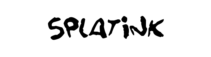 Splatink  フリーフォントのダウンロード