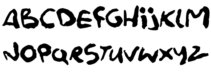 Splatink Font LOWERCASE