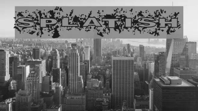 Splatish Font examples