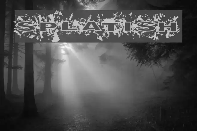 Splatish Font examples