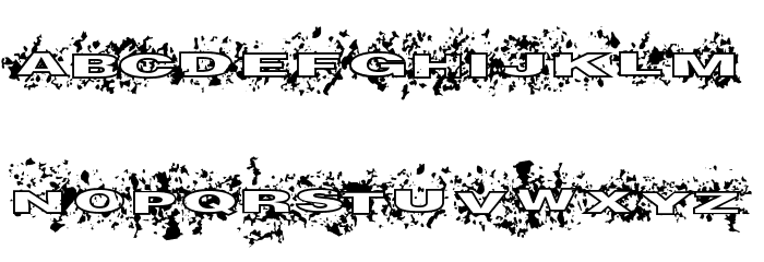 Splatish Font LOWERCASE