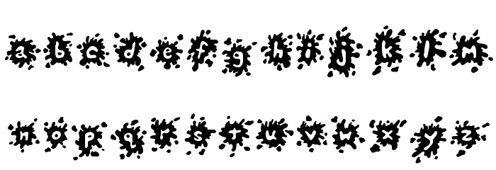 Splats Font LOWERCASE