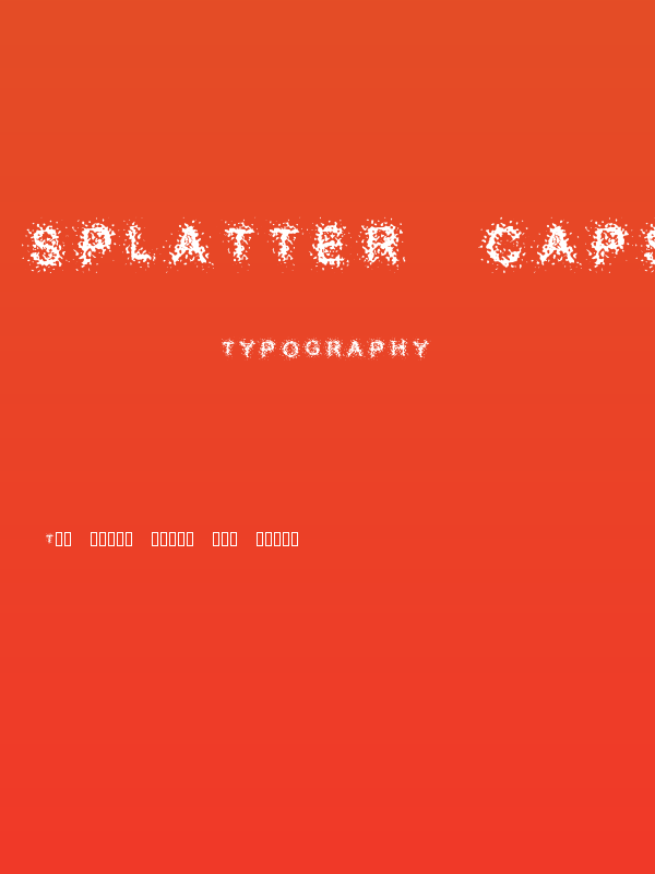 Splatter Caps Poster