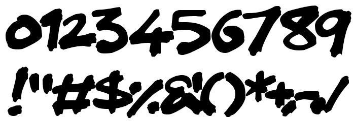 Splatter Kings Font OTHER CHARS