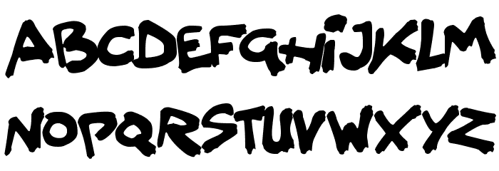 Splatter Kings Font LOWERCASE
