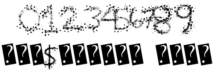 SplatterFuntime Font OTHER CHARS