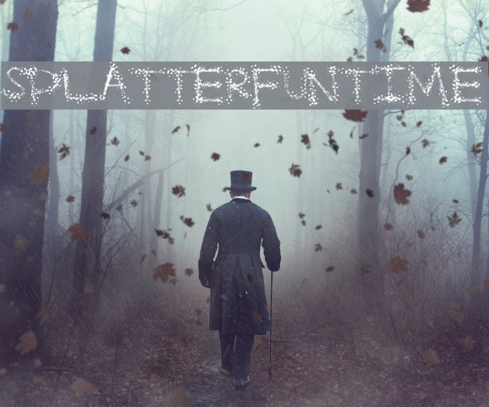 SplatterFuntime Font examples