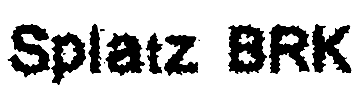 Splatz BRK Font