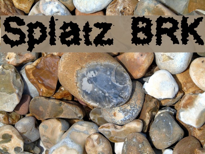 Splatz BRK Font examples