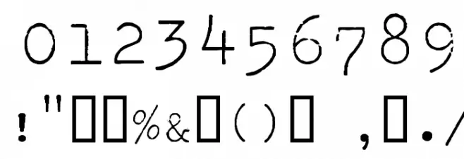 Splendid 66 Font OTHER CHARS