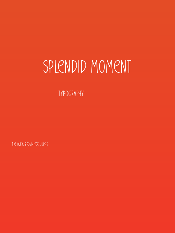 Splendid Moment Poster