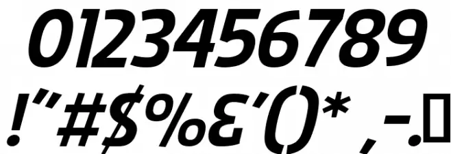 Splendid Plan 9 Italic フォント その他の文字