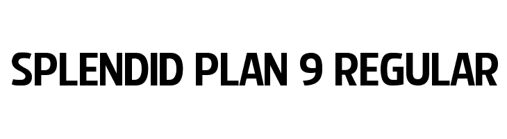 Splendid Plan 9 Regular Font
