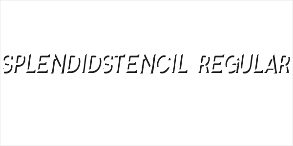 SplendidStencil-Regular Logo